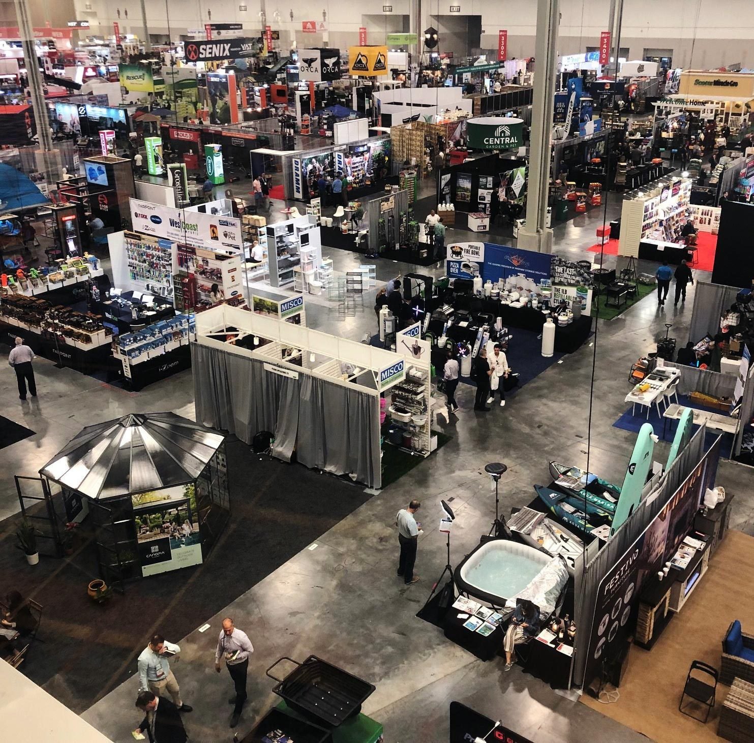 Ariel view of the National Hardware Show
