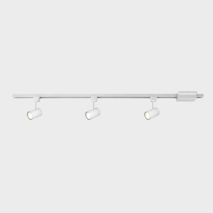 Hampton Bay Light White Integrated Led Linear Track Lighting Kit With Mini Cylinder Track Heads