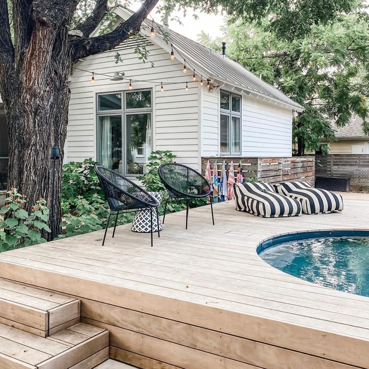 Mismatched Outdoor Seating Courtesy Harvey House Austin Instagram