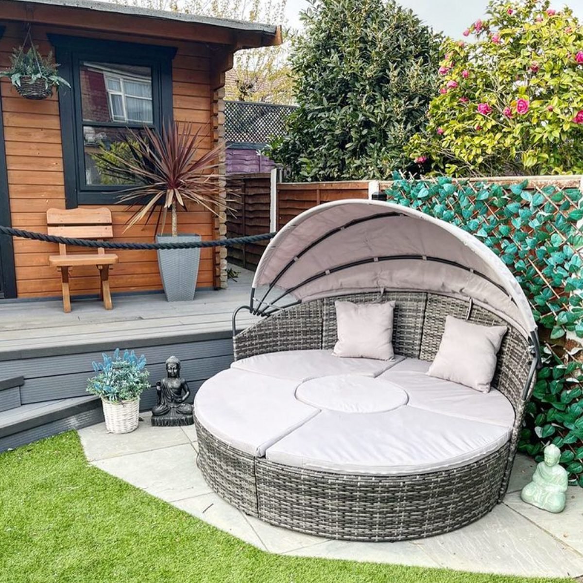 Versatile Outdoor Lounger Courtesy Home Sweet Morris Home Instagram
