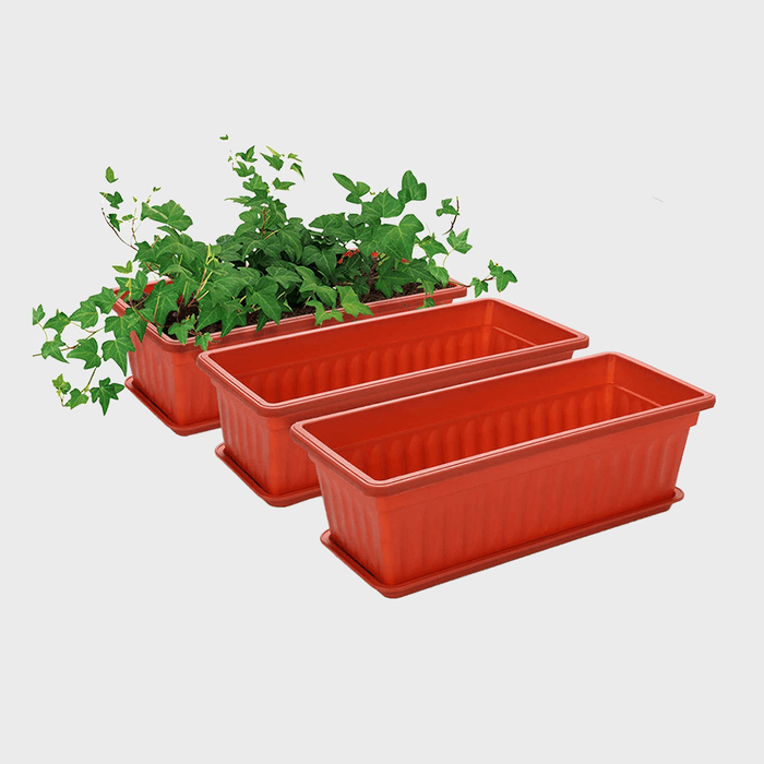 Growneer 3 Packs Terracotta Color Flower Window Box Vegetable Planters Ecomm Via Amazon