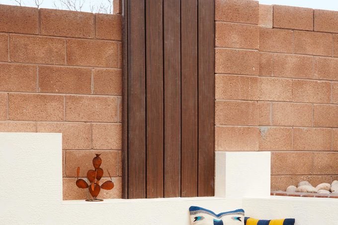 New Mexico Back Yard Vertical Wall Panels