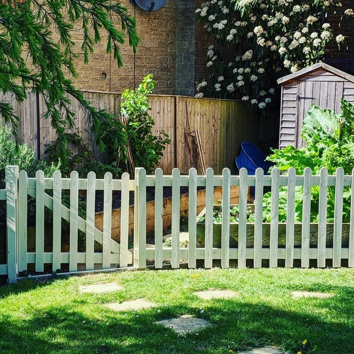 Classic White Picket Fence Courtesy @loulovesvintage Via Instagram