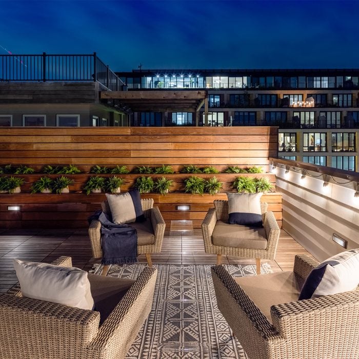 Sophisticated Rooftop Deck Courtesy Four Brothers Design+build