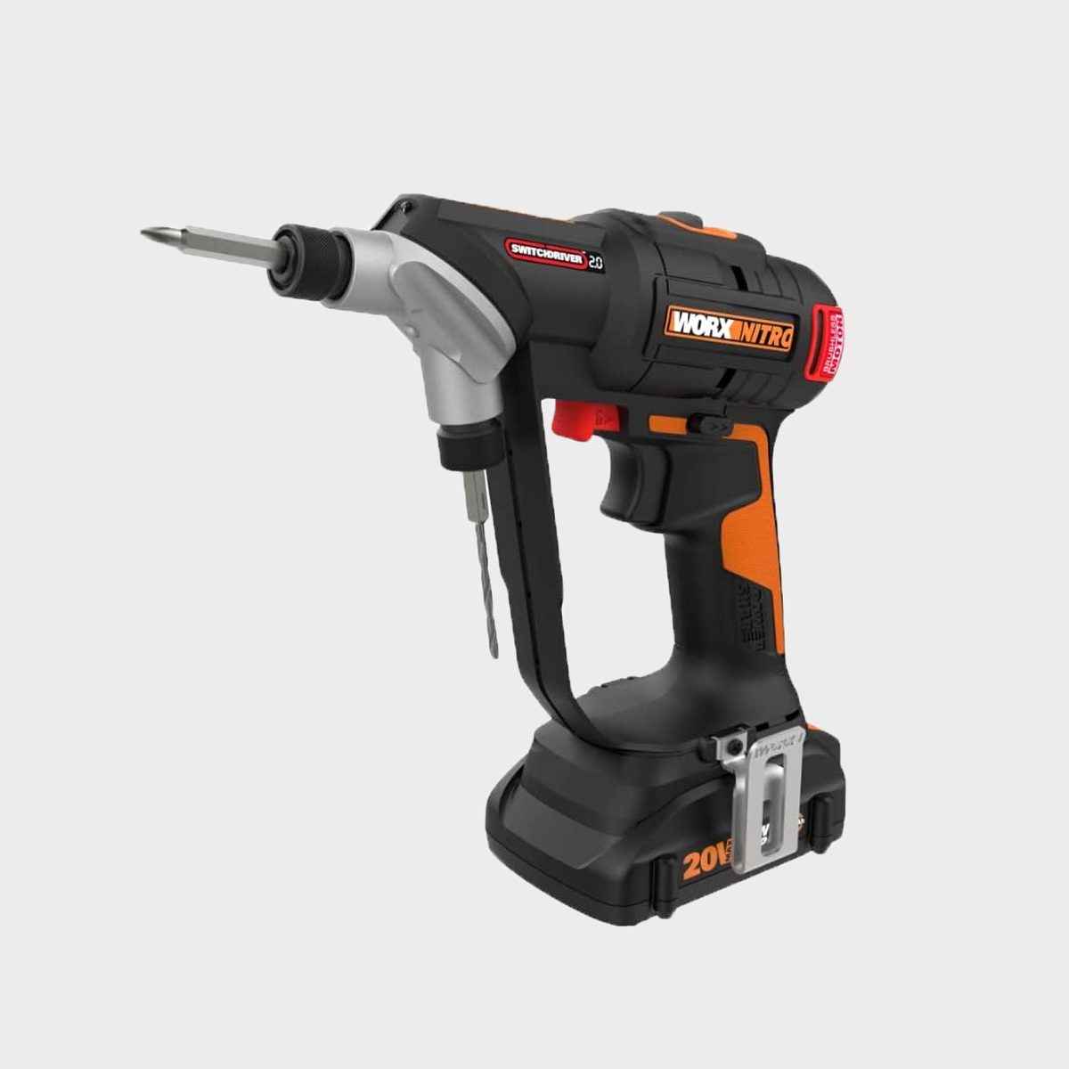 Worx Nitro Wx177l 20v Brushless Switchdriver 2.0 2 In 1 Cordless Drill And Driver Ecomm Amazon.com