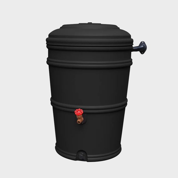 45 Gallons Gal. Plastic Drainable Planter Rain Barrel And Hose Ecomm Wayfair.com