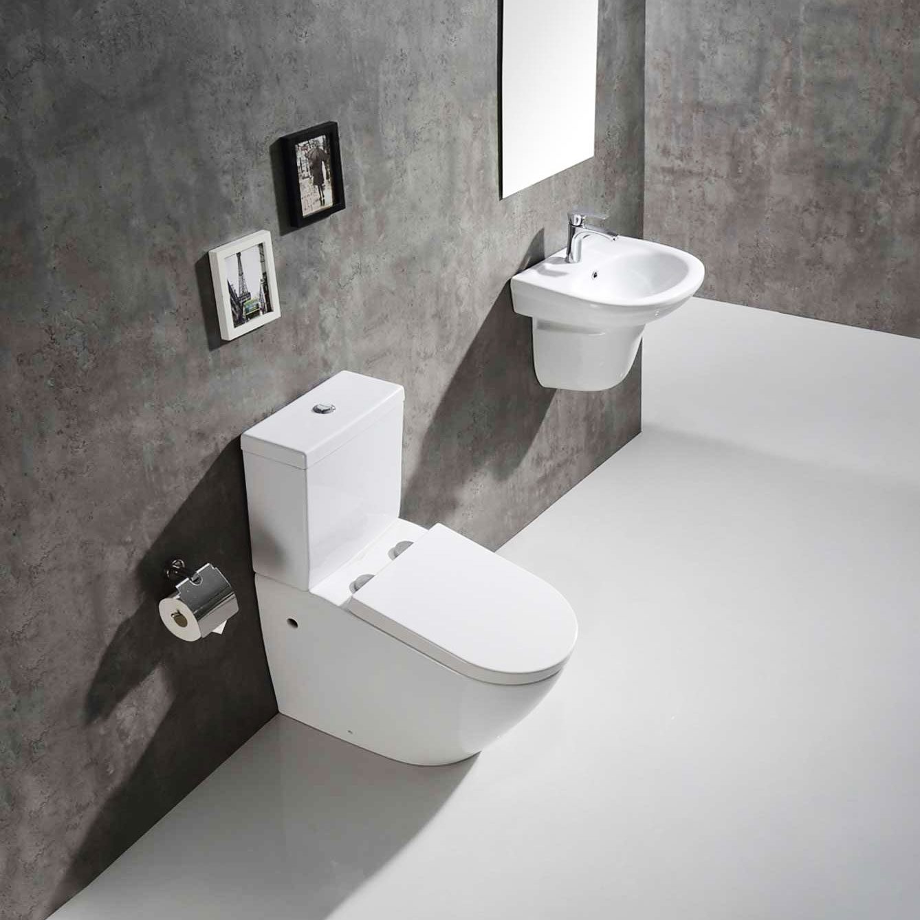 scanty toilet in a modern bathroom