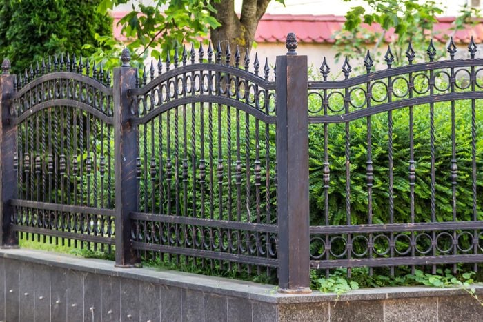 Black Wrought Iron fence