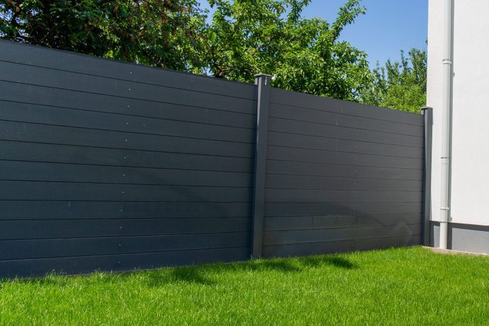 Modern high quality privacy fence