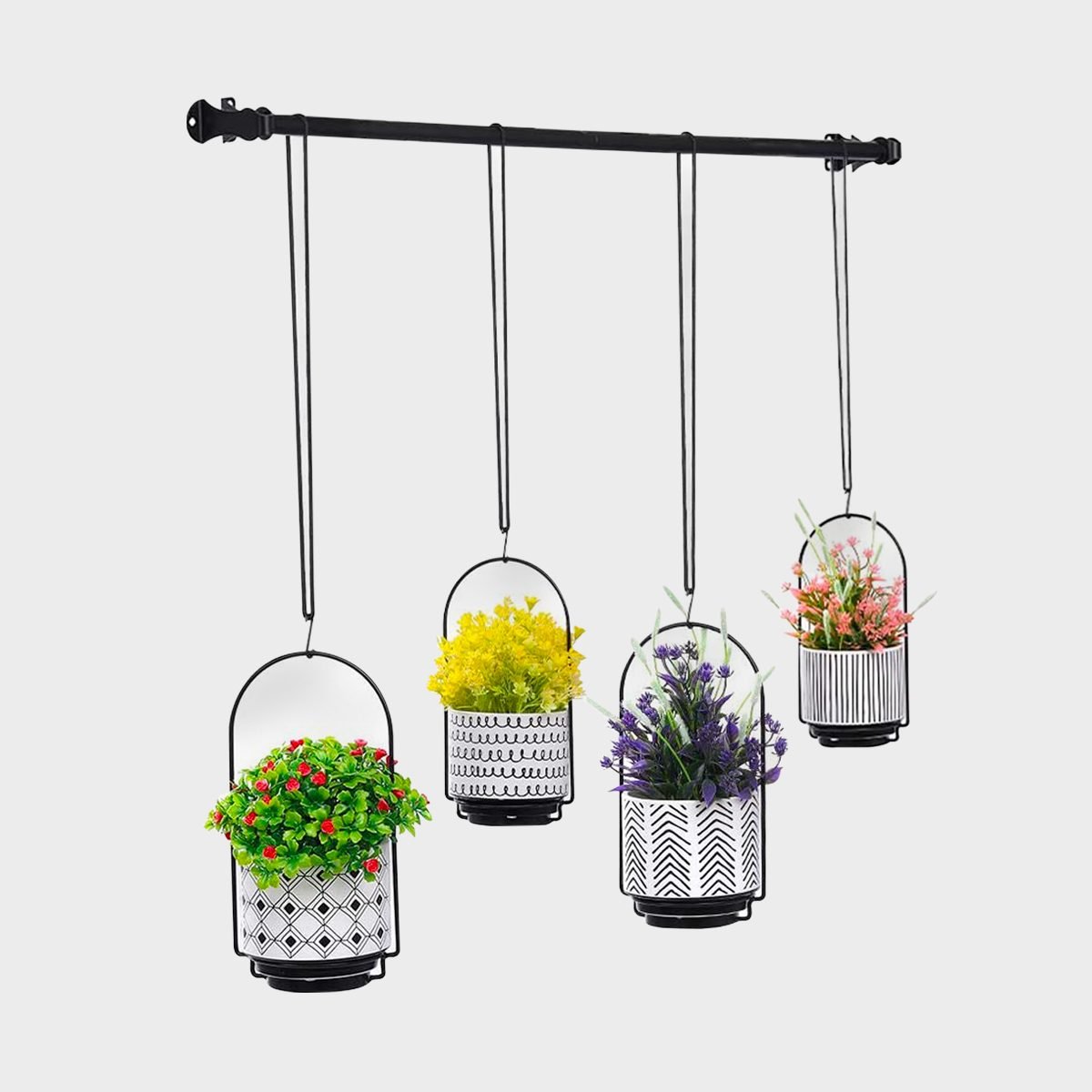 Hibsr Hanging Planters For Window And Walls With 4 Plants Pots Ecomm Amazon.com