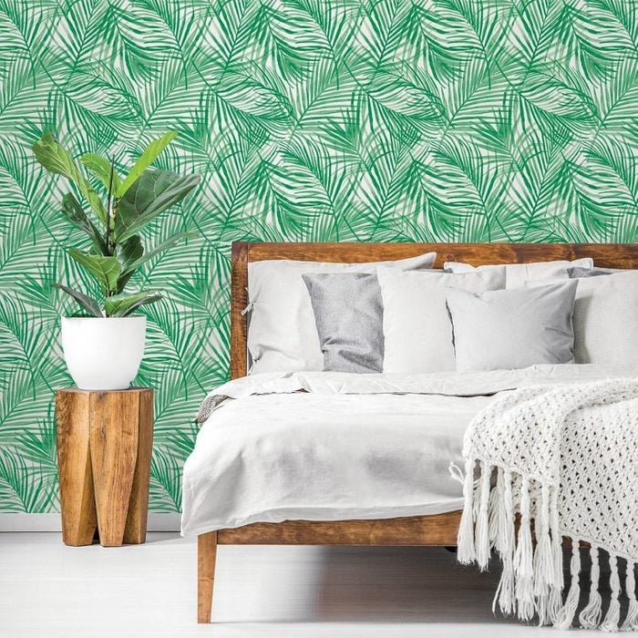 Tropical Peel And Stick Wallpaper Green Ecomm Via Target.com