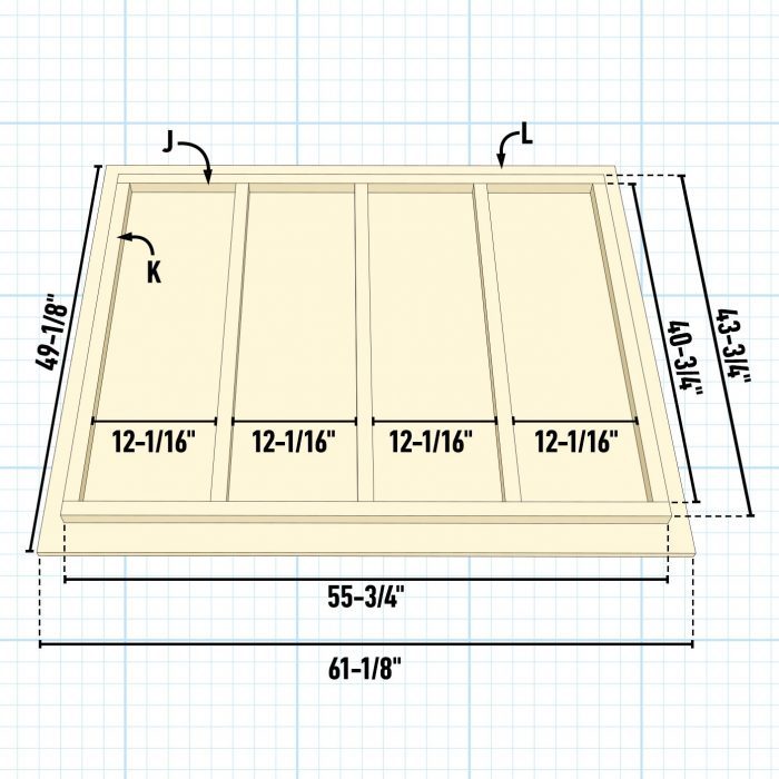 Sauna Roof Frame fig 7 diagram