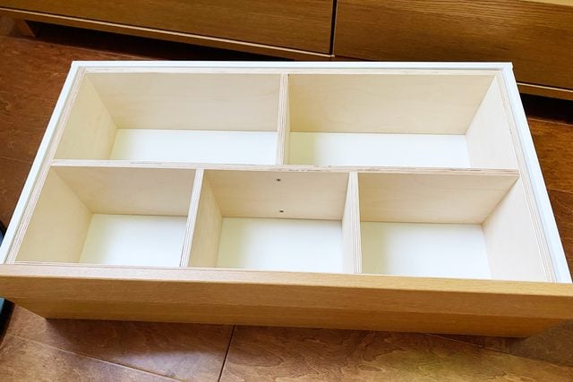 assemble the DIY drawer dividers