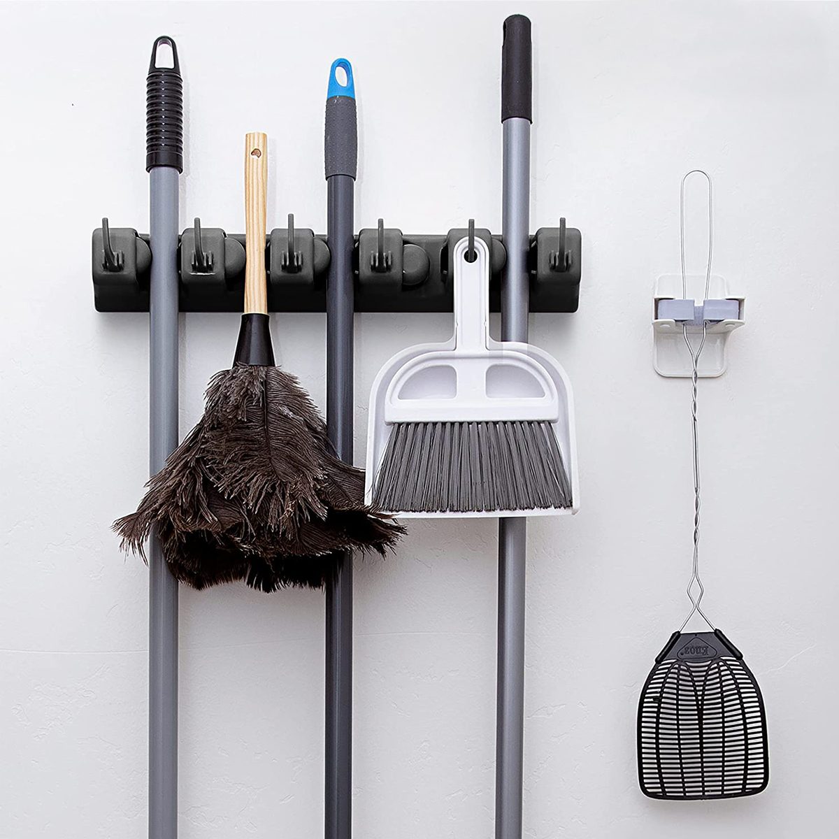  Movable Broom Mop Holder,Commercial Cleaning Tool Cart