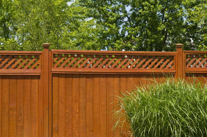 decorative lattice Wooden fence topper