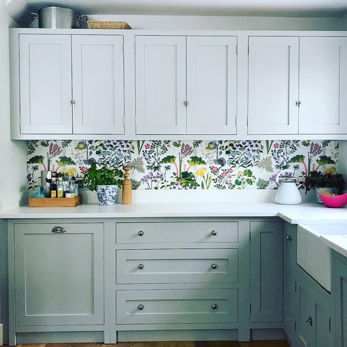 Kitchen Wallpaper Idea Backsplash Courtesy @nordiclivingincolour Via Instagram
