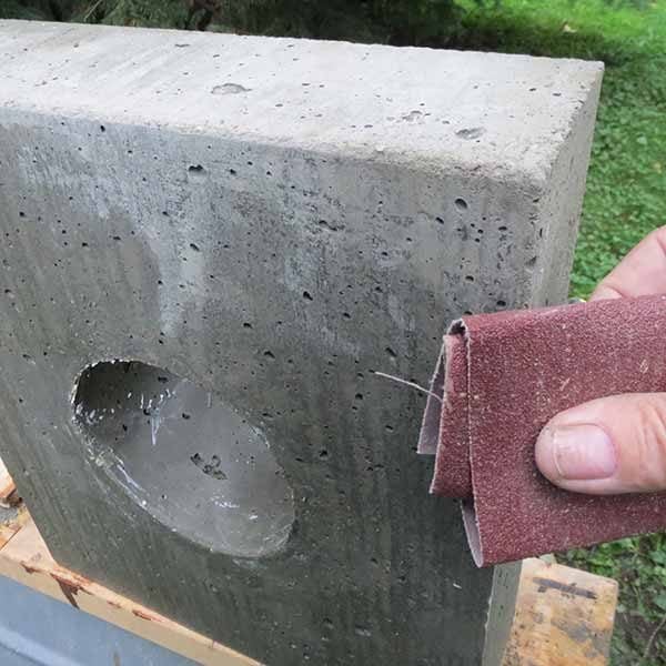 Stone Inlay Concrete Bench Fhm 24