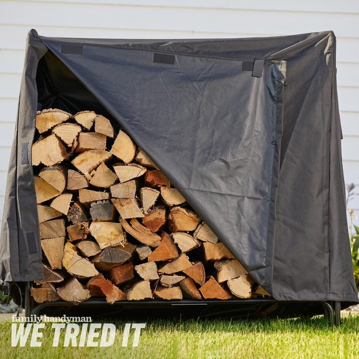 Amagabeli Firewood Log Rack With Cover