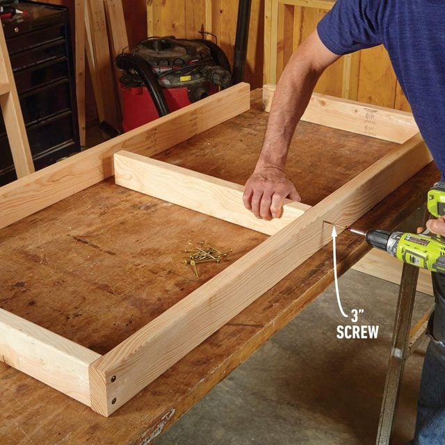 Classic Diy Workbench Plans Building the Top and Shelf Frames