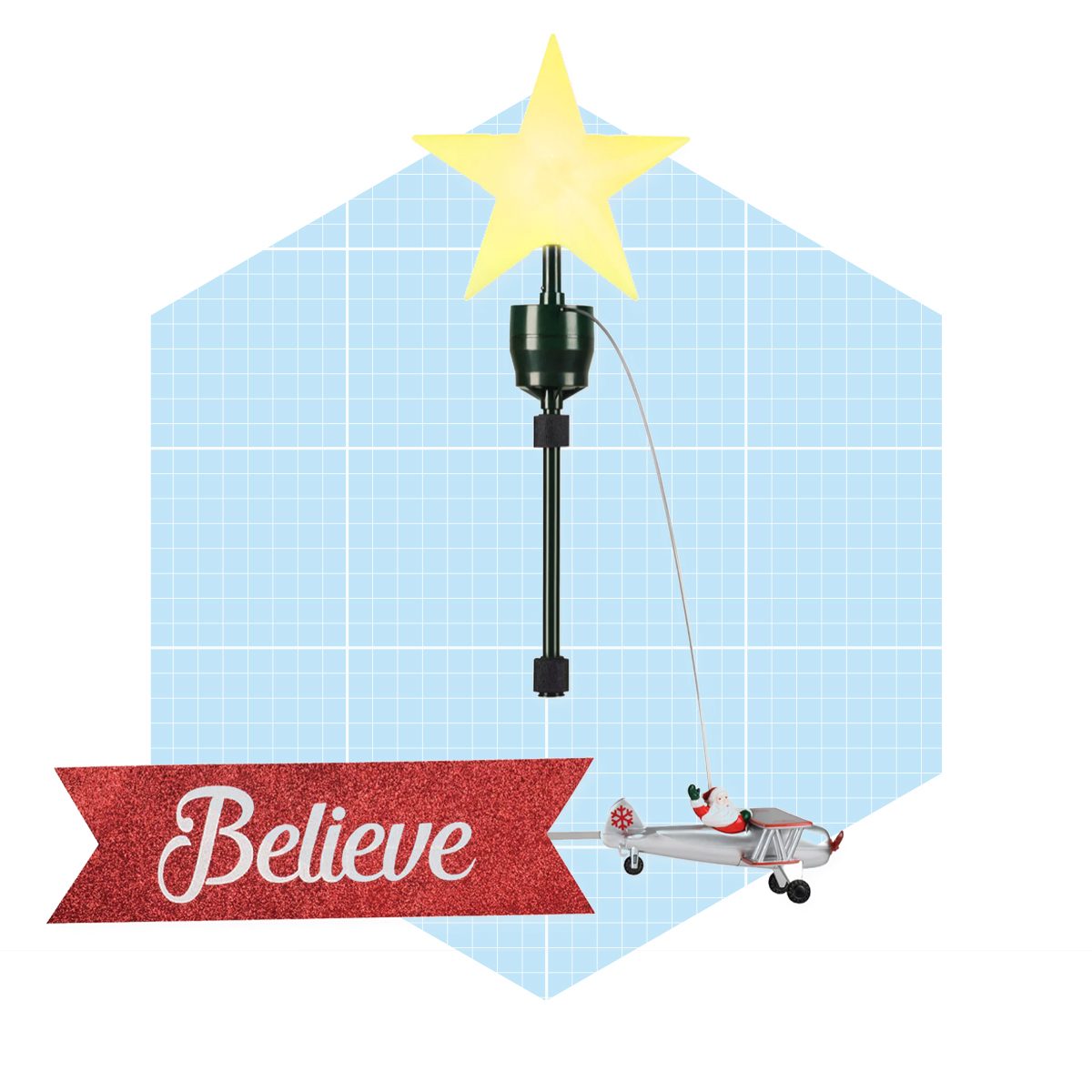  Mr. Christmas Biplane Tree Topper