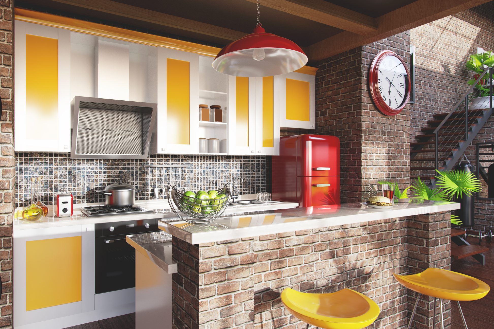 Loft kitchen concept