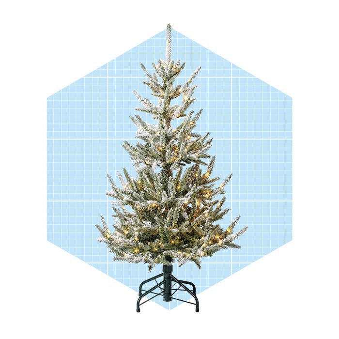 Home Heritage Snowy Abies Pine Prelit Flocked Artificial Christmas Tree Target.com
