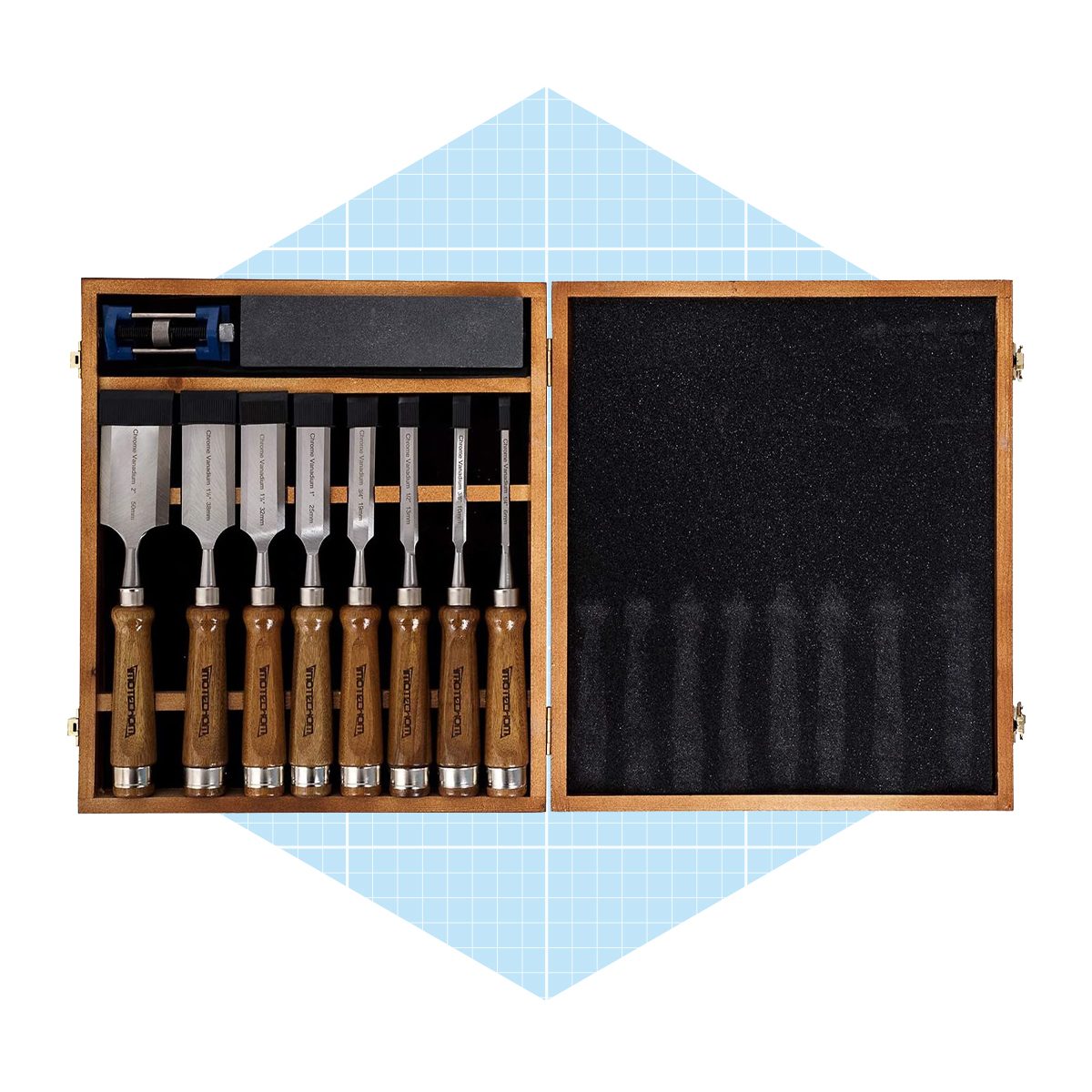 Schaaf Wood Carving Tools Set of 12 Chisels with Canvas Case