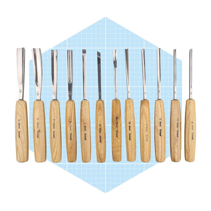 Schaaf Wood Carving Tools Set Of 12 Chisels With Canvas Case Ecomm Amazon.com