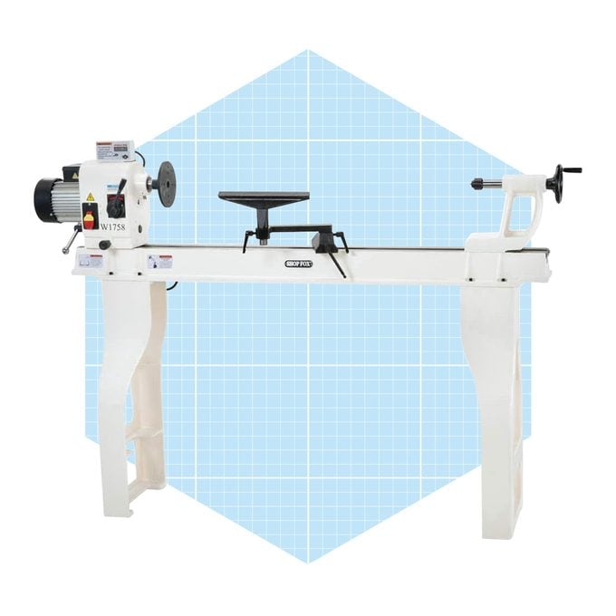 Shop Fox W1758 Wood Lathe With Cast Iron Legs And Digital Readout Ecomm Amazon.com