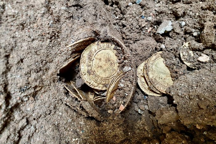 The Coin Hoard found under a kitchen floor in england