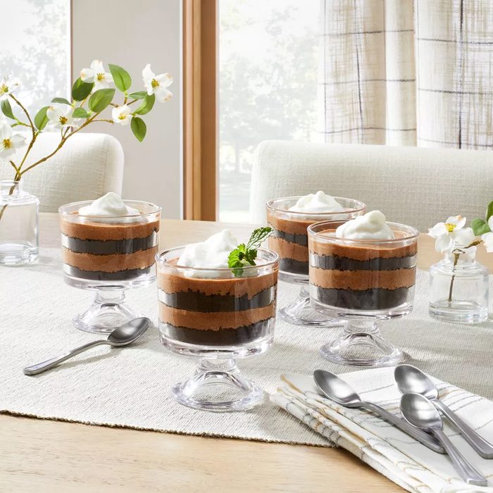 8oz Glass Parfait Cup 4pk Set Clear Hearth & Hand™ With Magnolia Ecomm Target.com