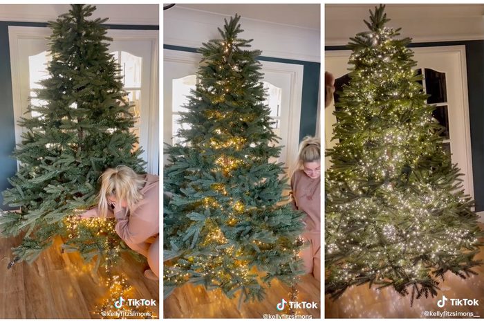 Brighter Christmas Tree Hack Via Kellyfitzsimons__ Tiktok