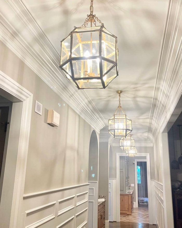 Geometric Chandeliers Courtesy @sullivaninteriordesign Via Instagram