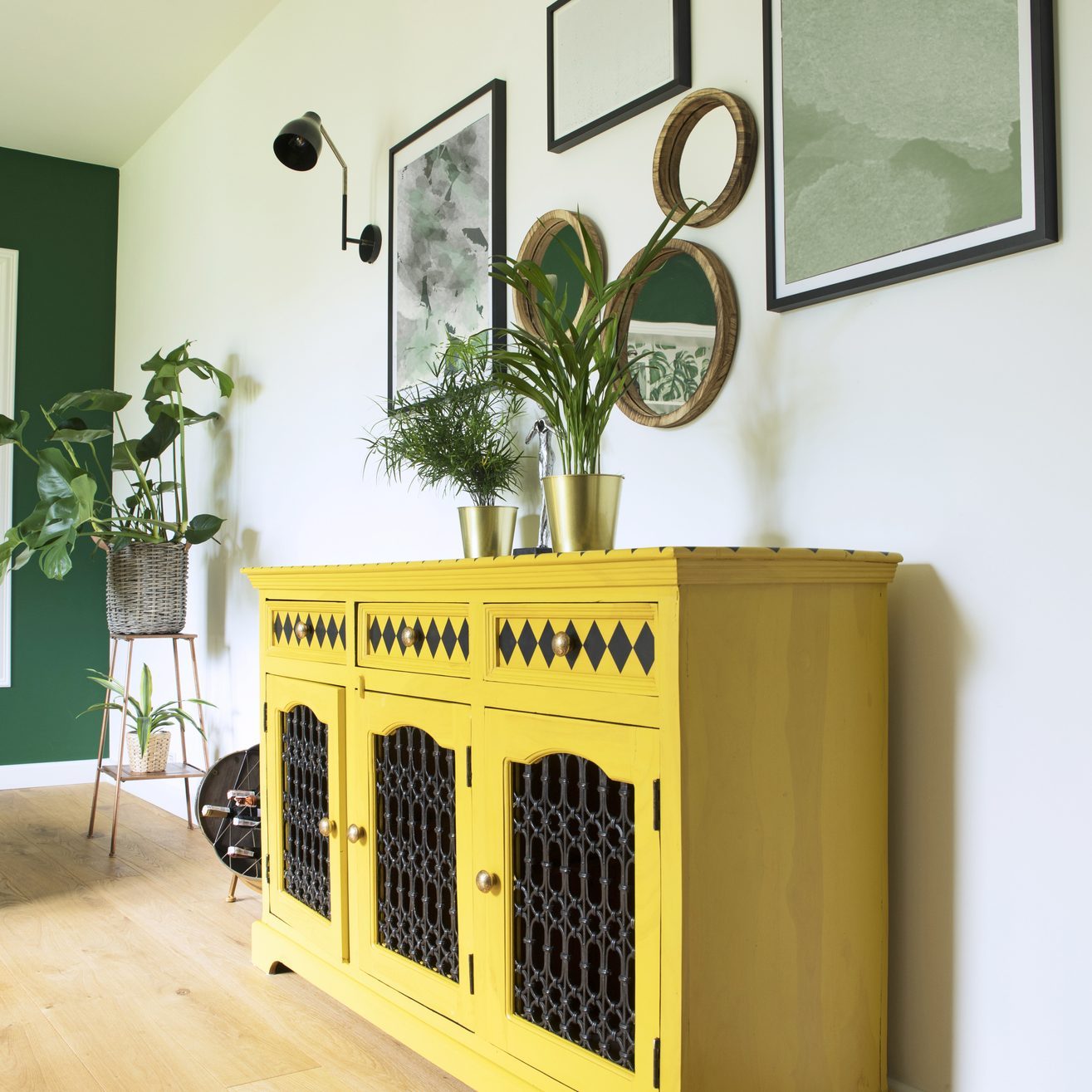 Sunny and bright entry hallway