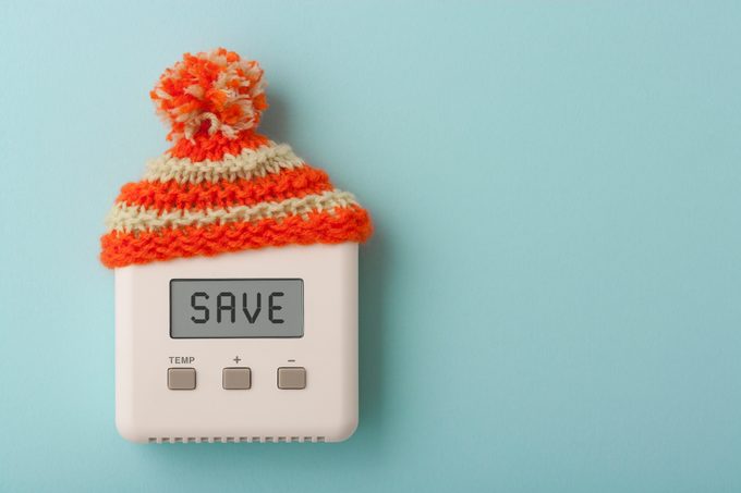 SAVE on digital room thermostat with wool hat