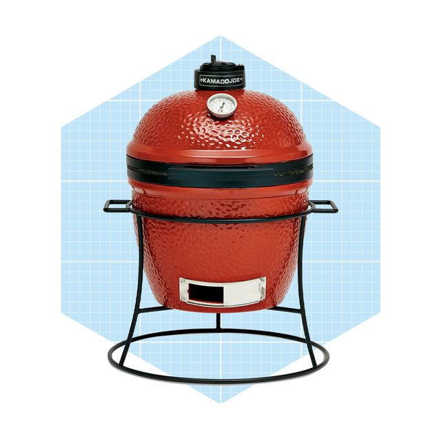 Joe Jr. 13.5 In. Portable Charcoal Grill In Red With Cast Iron Cart Ecomm Walmart.com