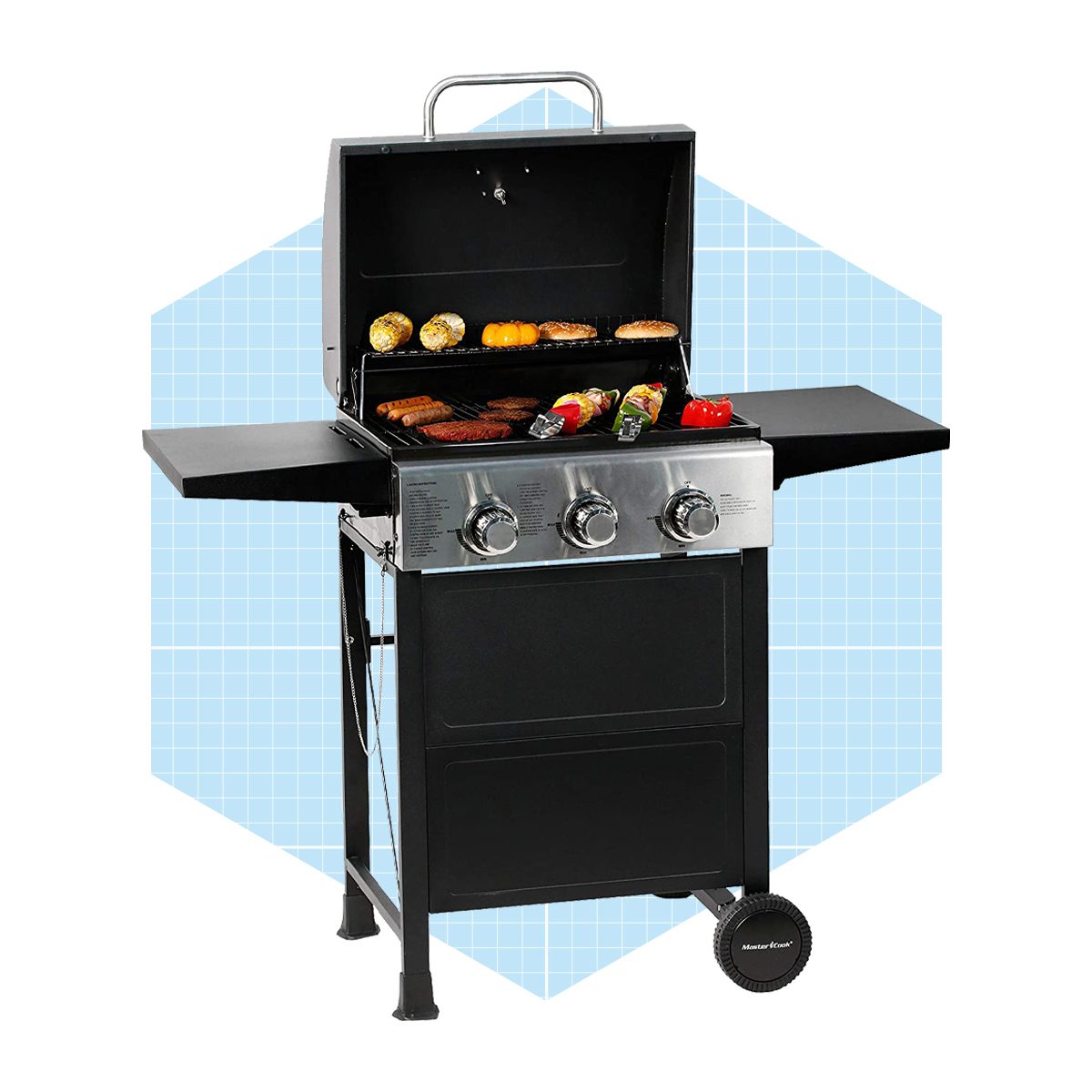 Master Cook 3 Burner Bbq Propane Gas Grill Ecomm Amazon.com