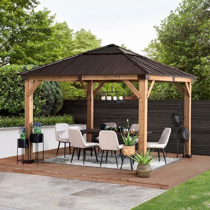 Solid Wood Patio Gazebo