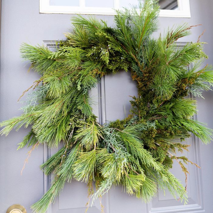 Mixed Greens Christmas Wreath Ecomm Via Etsy.com