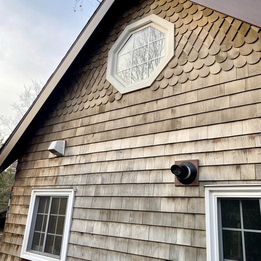 shingles on the outside of a house