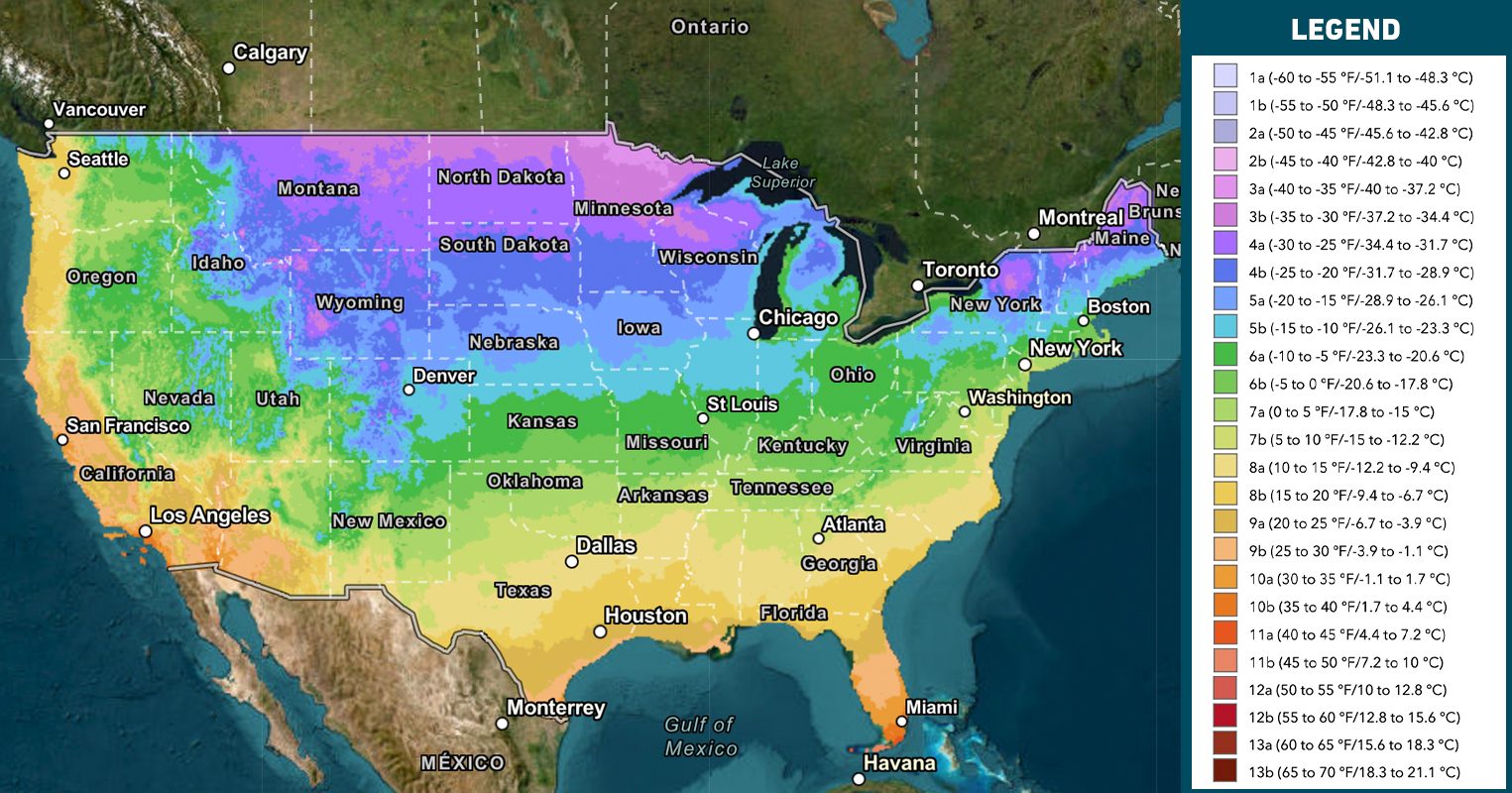Fhm What Is A Plant Hardiness Zone And How Do I Find Mine? With Key Via Planthardiness.ars.usda.gov