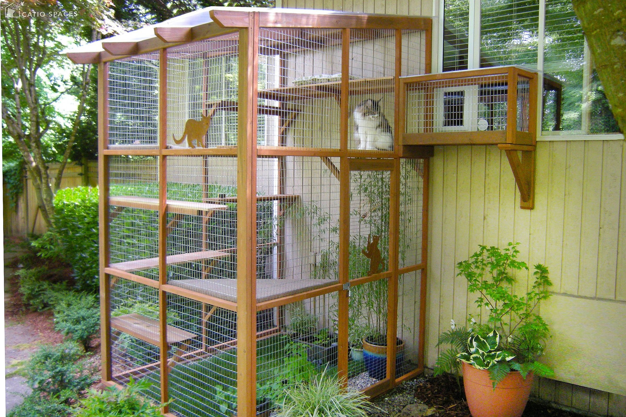 large catio attached to a house
