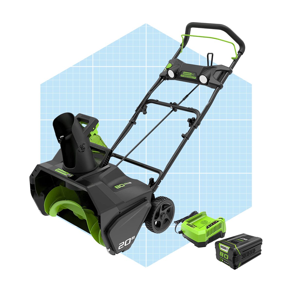 Greenworks Pro 80v 20 Inch Snow Blower With 2ah Battery And Charger Ecomm Amazon.com
