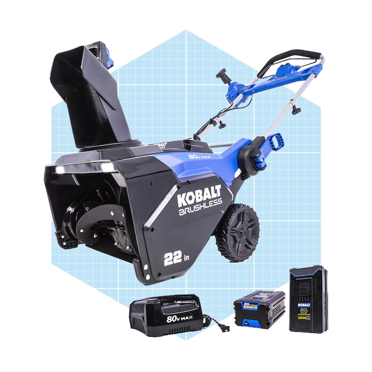 Kobalt Brushless 80 Volt Max 22 In Single Stage Brushless Cordless Electric Snow Blower Ecomm Lowes.com