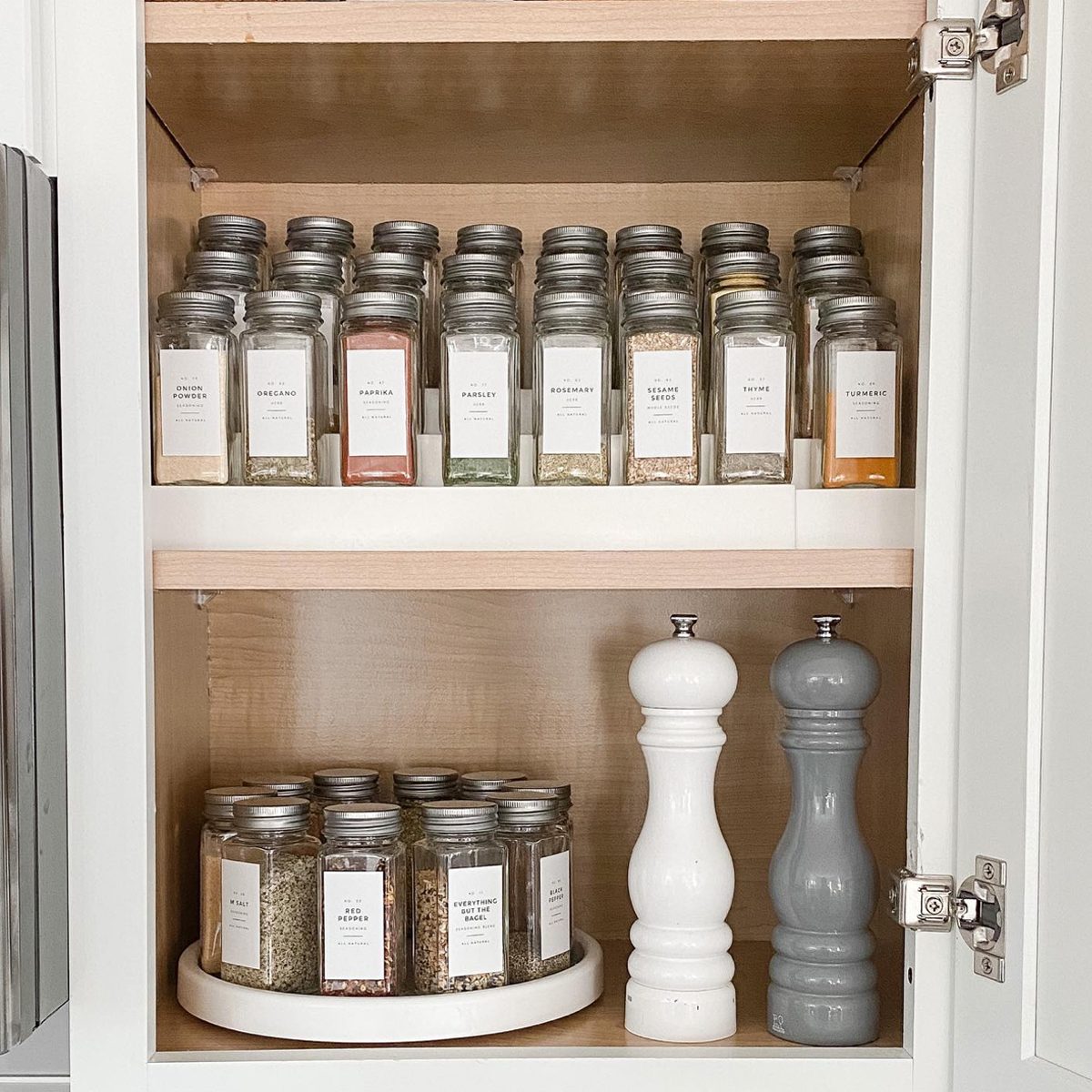 Matching Spice Jars Courtesy @merrill.henderson Via Instagram