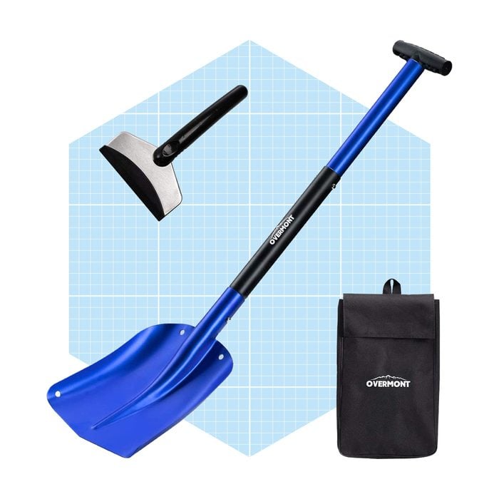 Overmont Collapsible Snow Utility Sport Shovel Aluminum Lightweight With Ice Scraper And Carrying Bag Sizes Ecomm Amazon.com