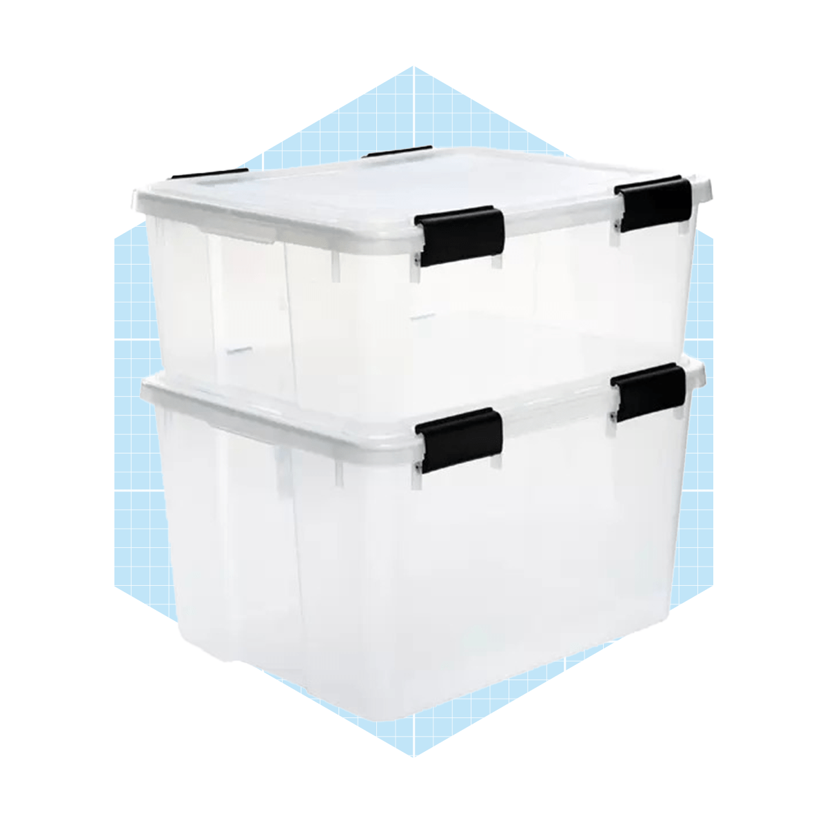 Stackable Large Bin Front Opening Clear Plastic - Brightroom™