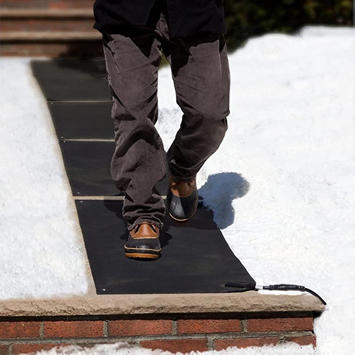 HeatTrak Heated Snow Melting Mats for Stairs - Heated Outdoor Mats - Electric Snow Melting Mats for Winter Snow Removal - Trusted Snow and Ice