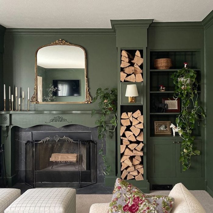 Built In Diy Firewood Storage Shelves Courtesy @acarriedaffairdesigns Via Instagram