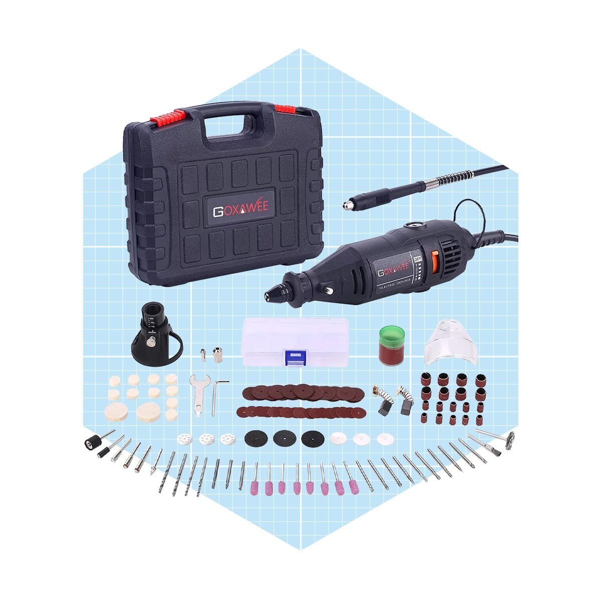 Goxawee Power Rotary Tool Kit With Multipro Keyless Chuck And 140pcs Accessories Ecomm Walmart.com